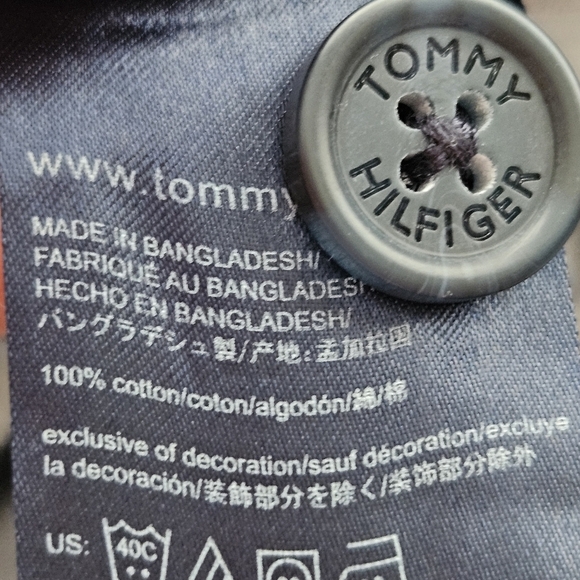 Tommy Hilfiger Palm Tree Navy Blue/White Summer Vacation Shorts Size 35 - Picture 11 of 11